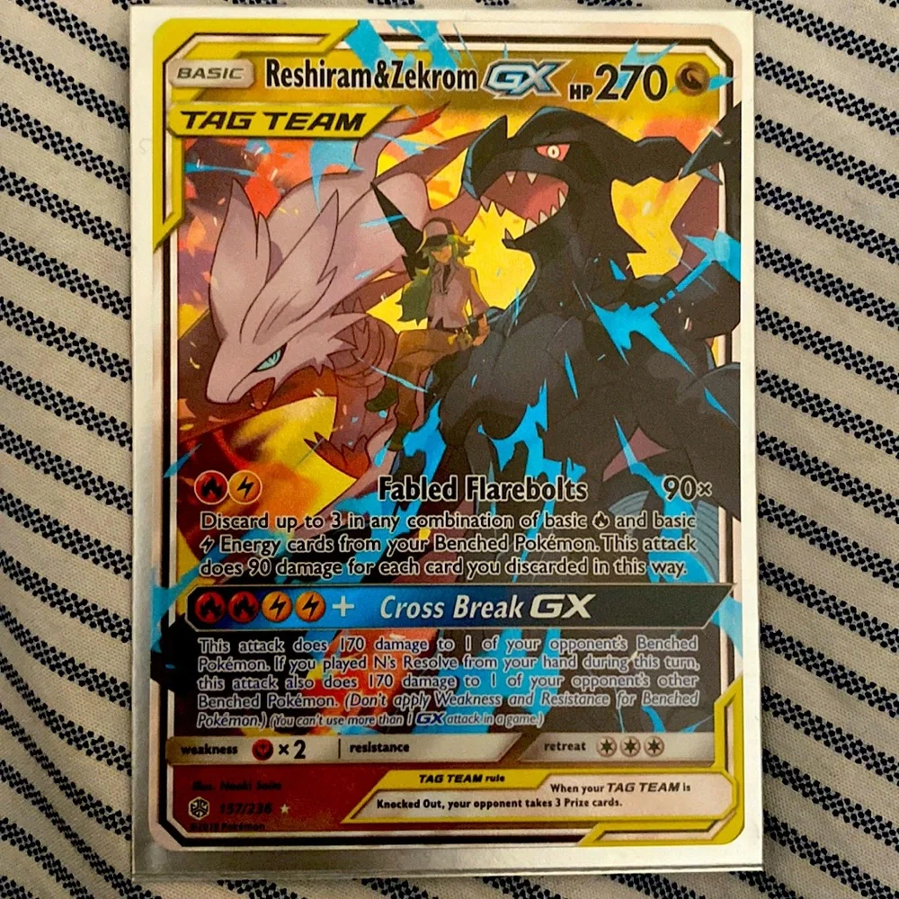 Toys | Tag Team Reshiram Zekrom Gx Rare 157236 | Poshmark